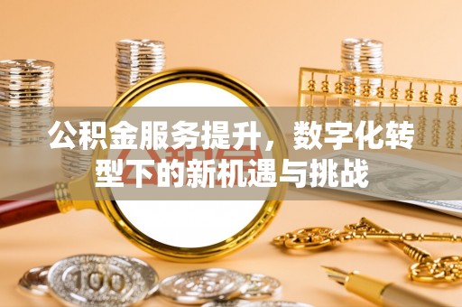 三星公积金服务提升，数字化转型下的新机遇与挑战