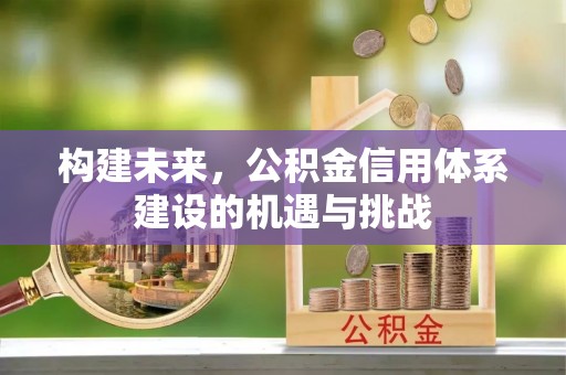 三星构建未来，公积金信用体系建设的机遇与挑战