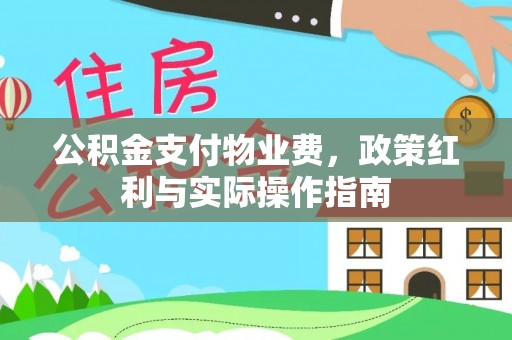 三星公积金支付物业费，政策红利与实际操作指南